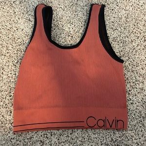 calvin klein top/sports bra!